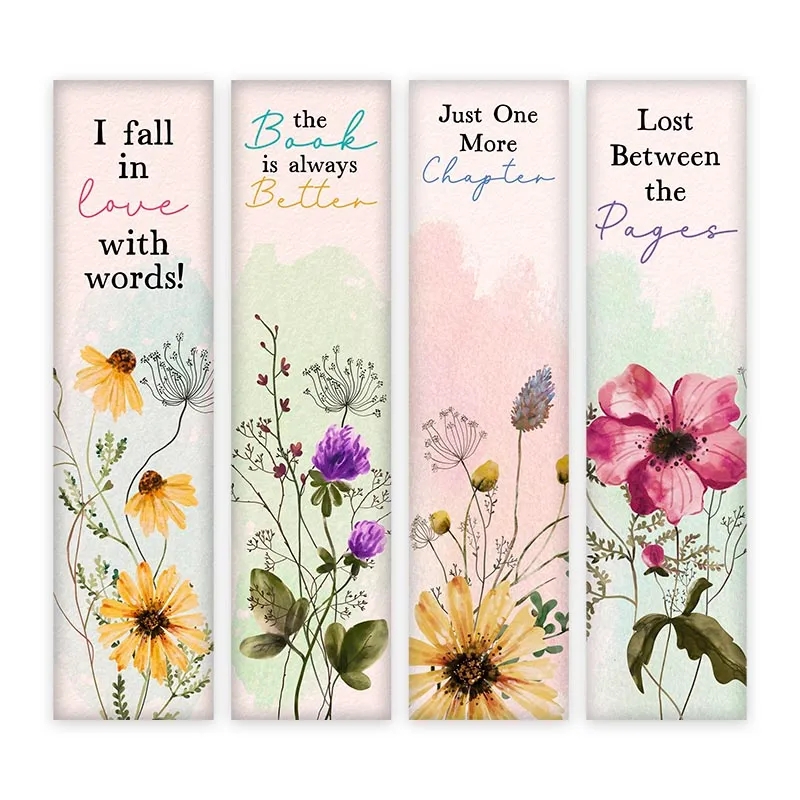 Free Printable Pretty Floral Bookmarks The Cottage Market