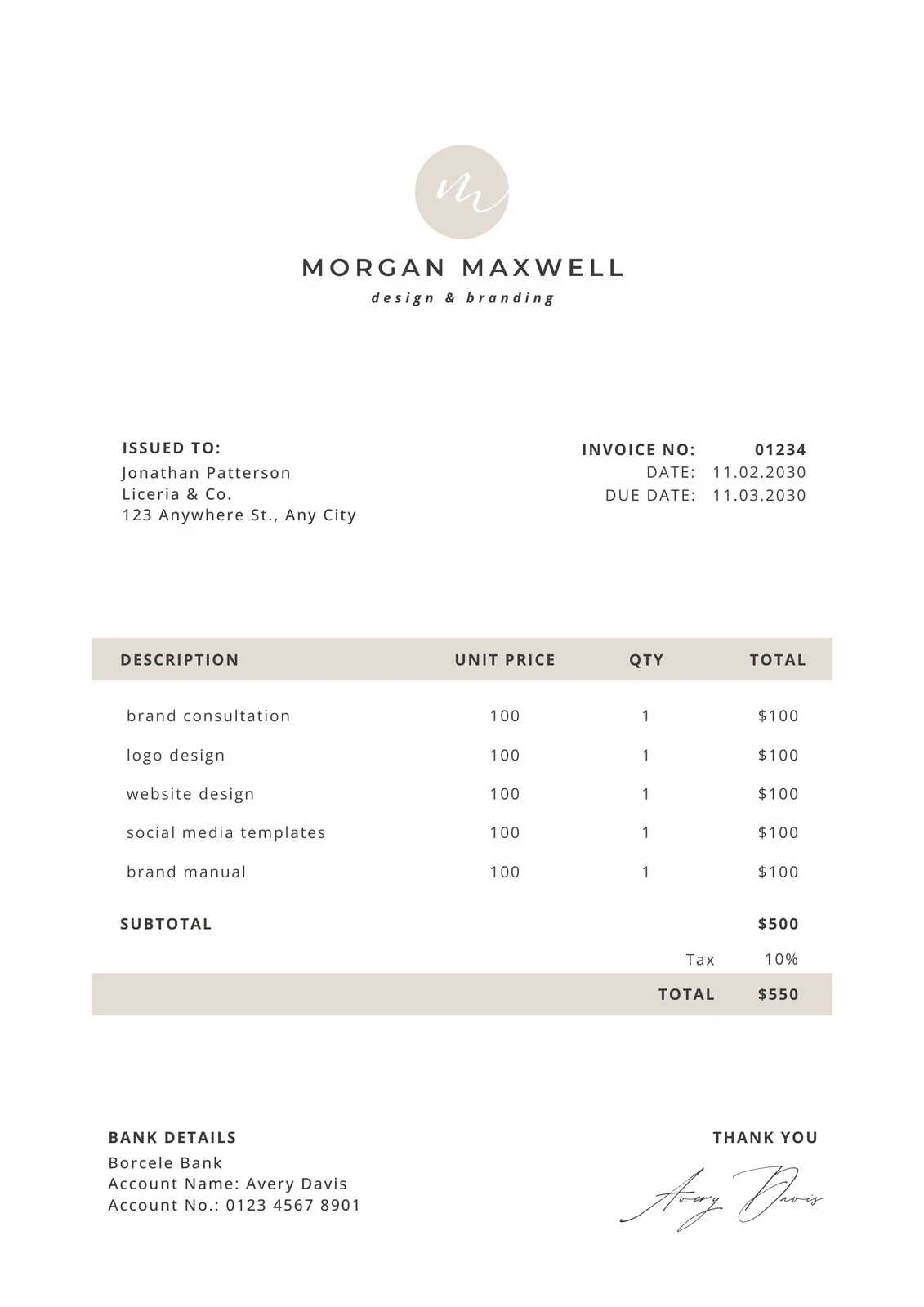 free printable professional invoice templates to customize canva
