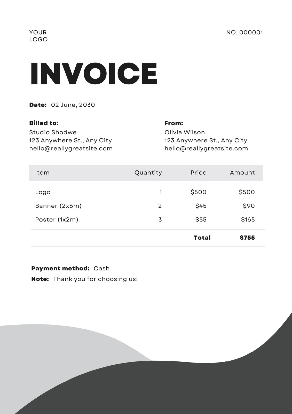 Free Printable Invoices Pdf Templates