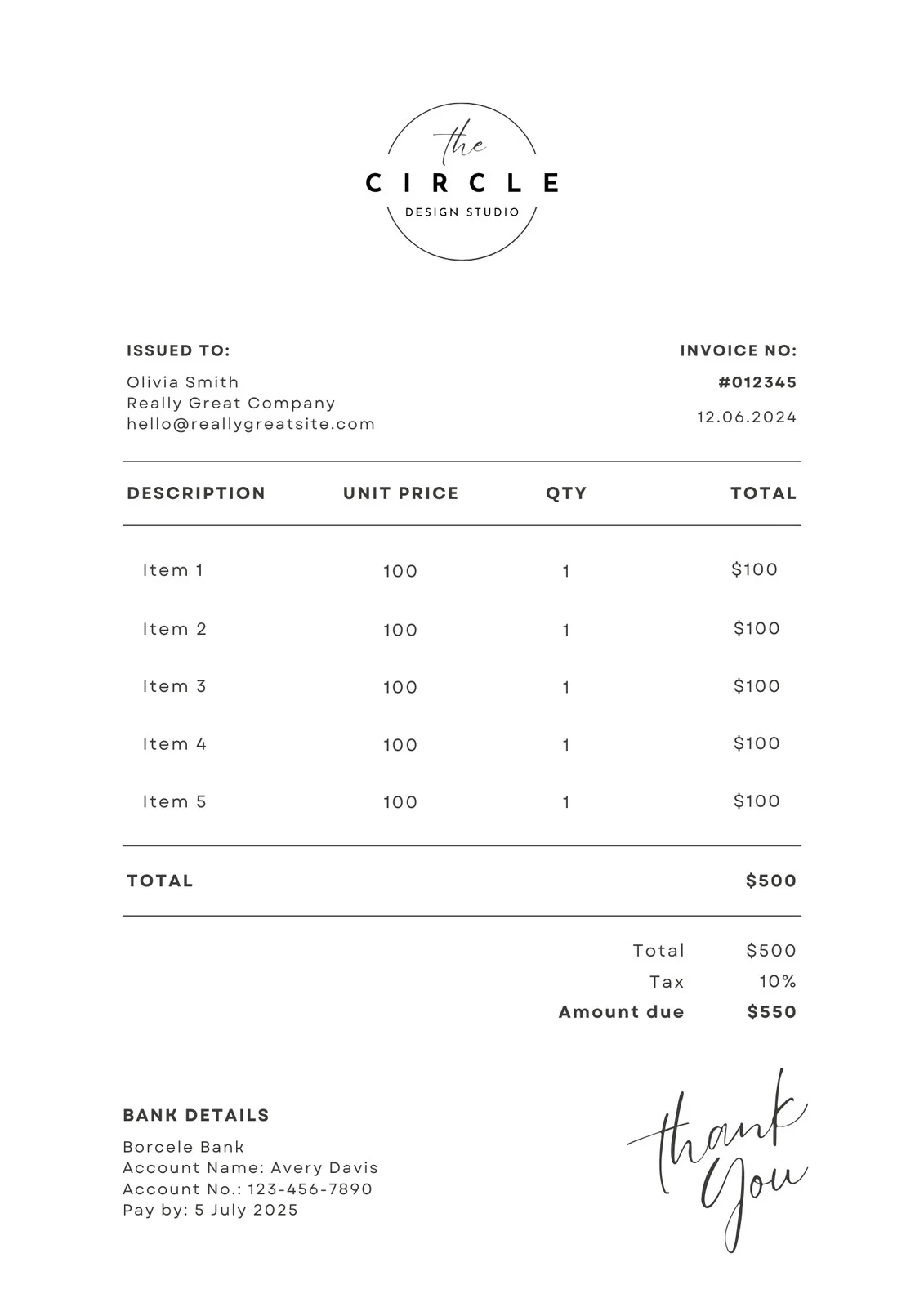 Free Printable Professional Invoice Templates To Customize Canva