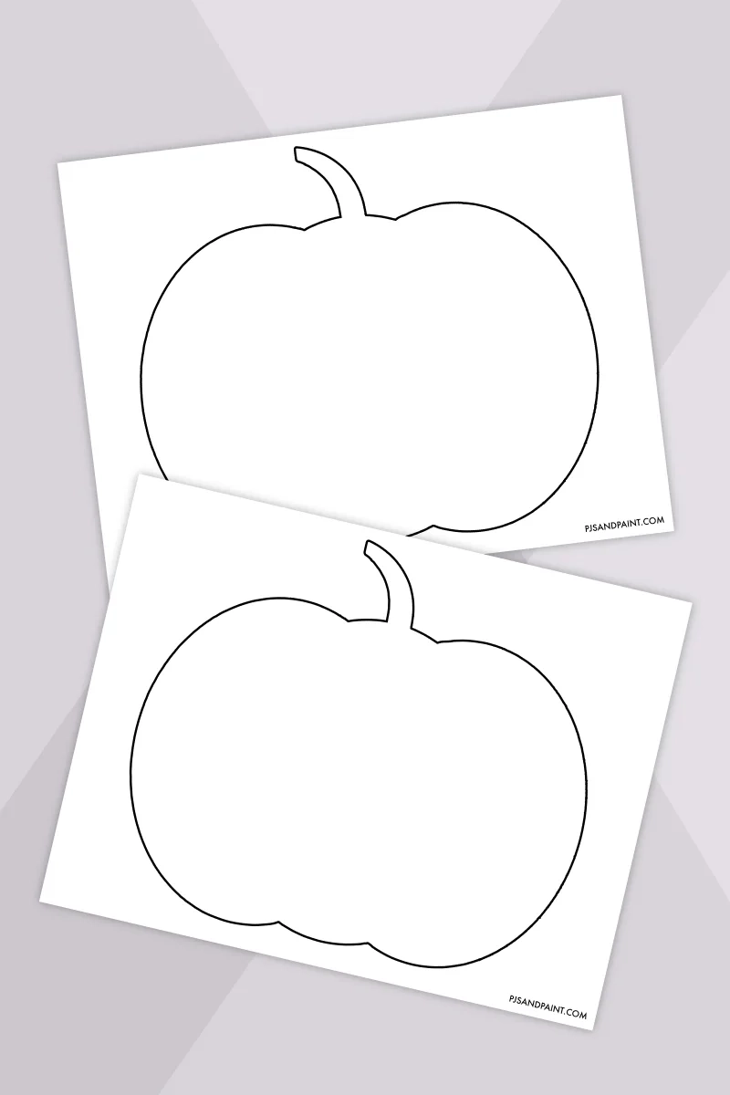 Free Printable Pumpkin Template Pjs And Paint