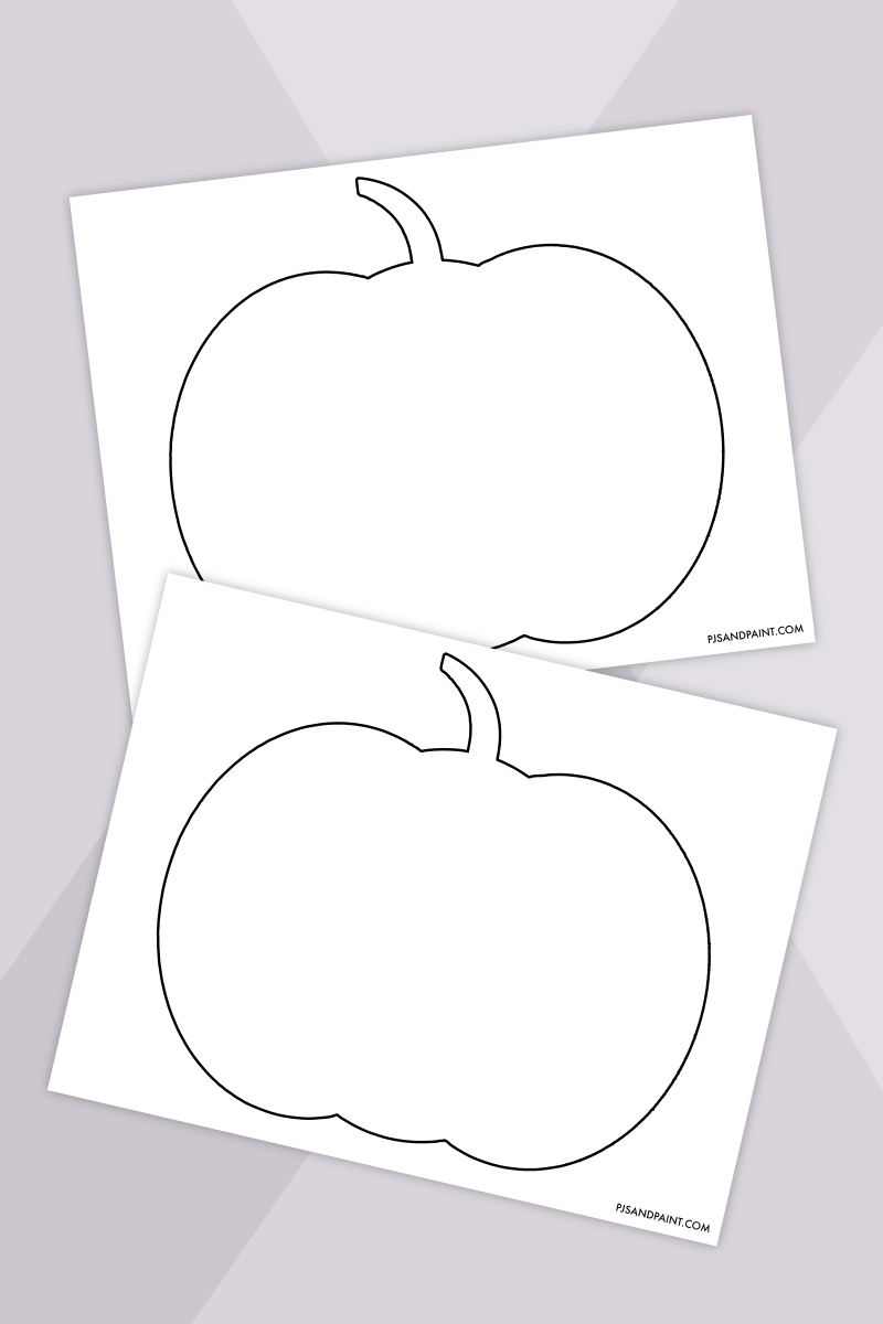 Free Printable Pumpkin Template Pjs And Paint