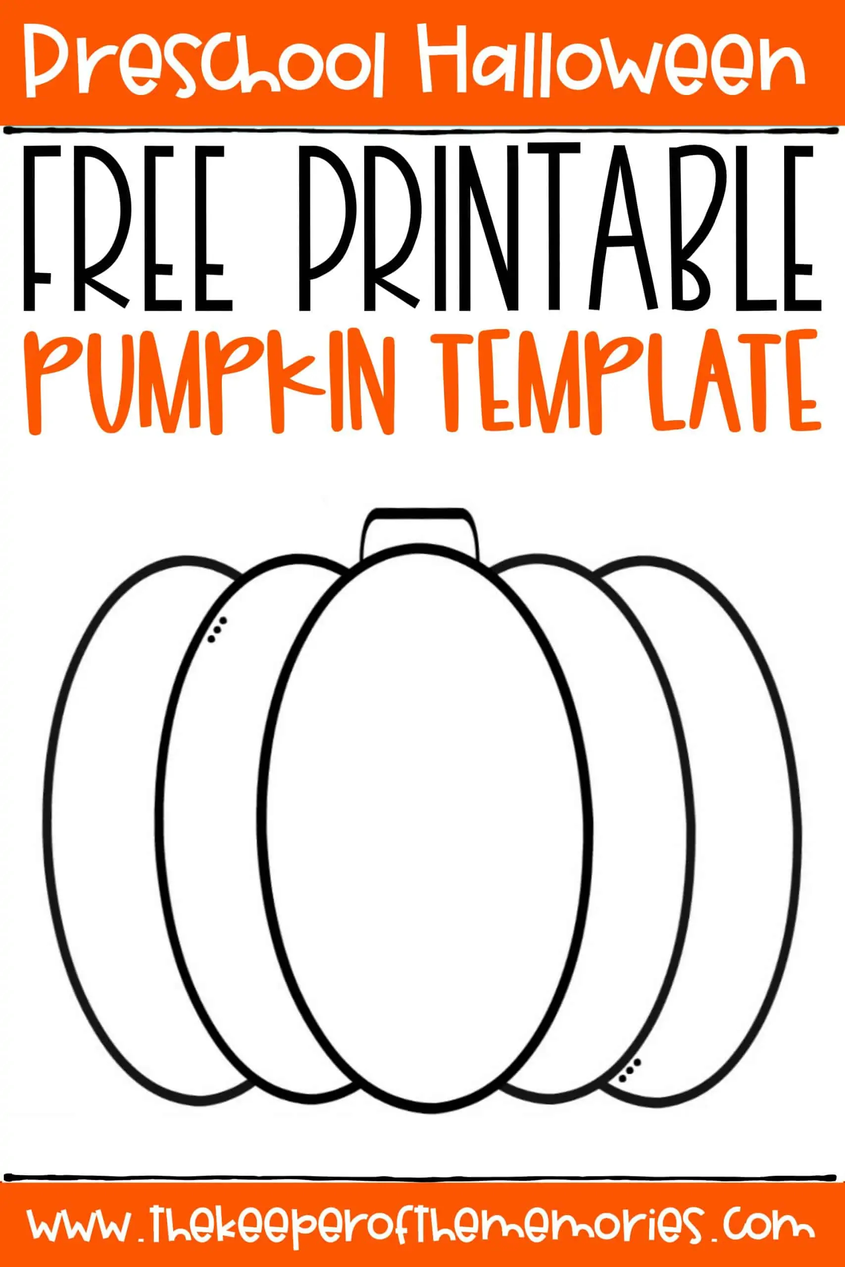 free printable pumpkin template the keeper of the memories