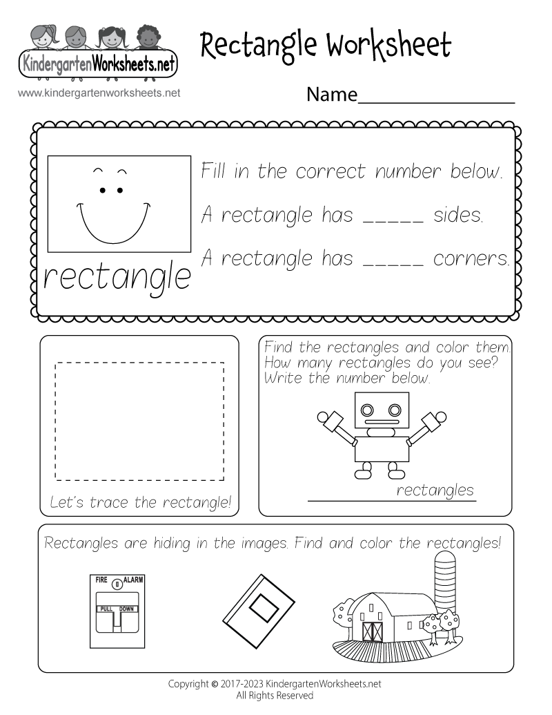 Free Printable Kindergarten Worksheets Shapes