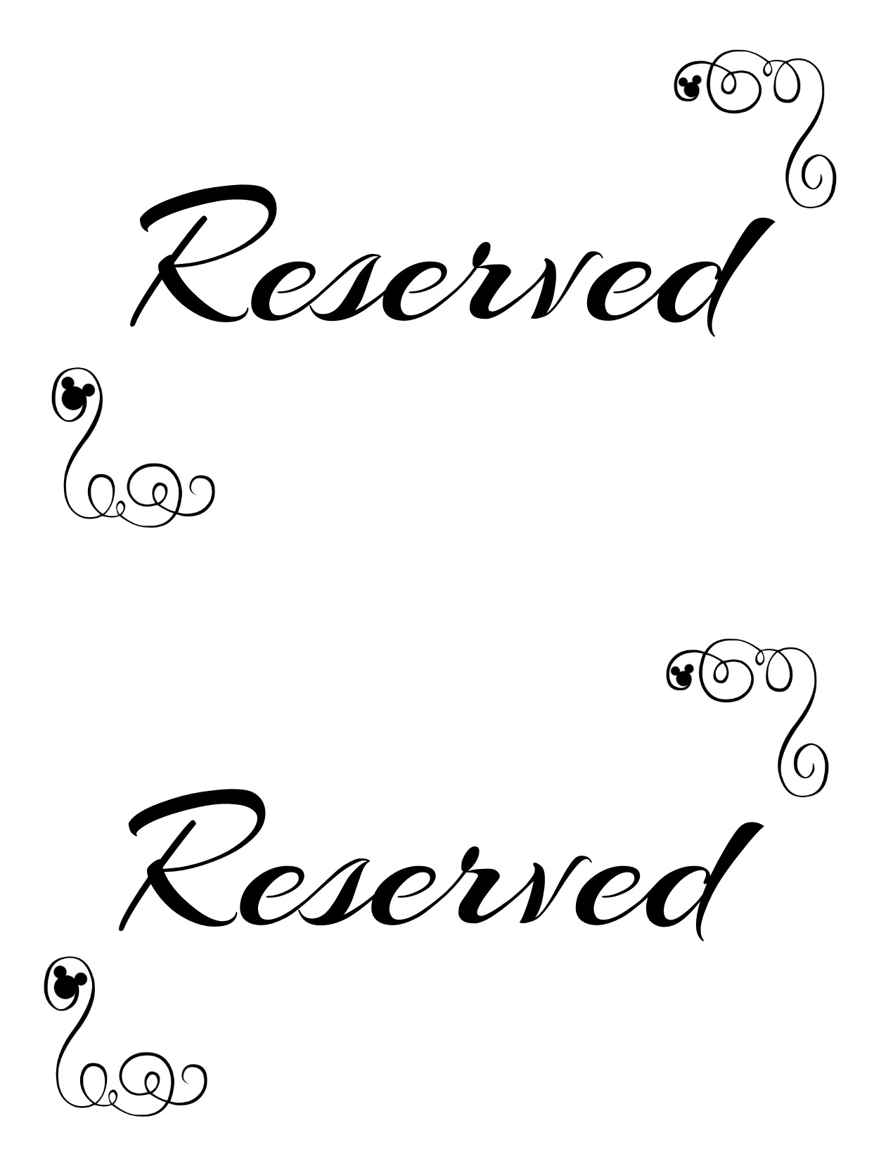 Free Printable Signs For Wedding