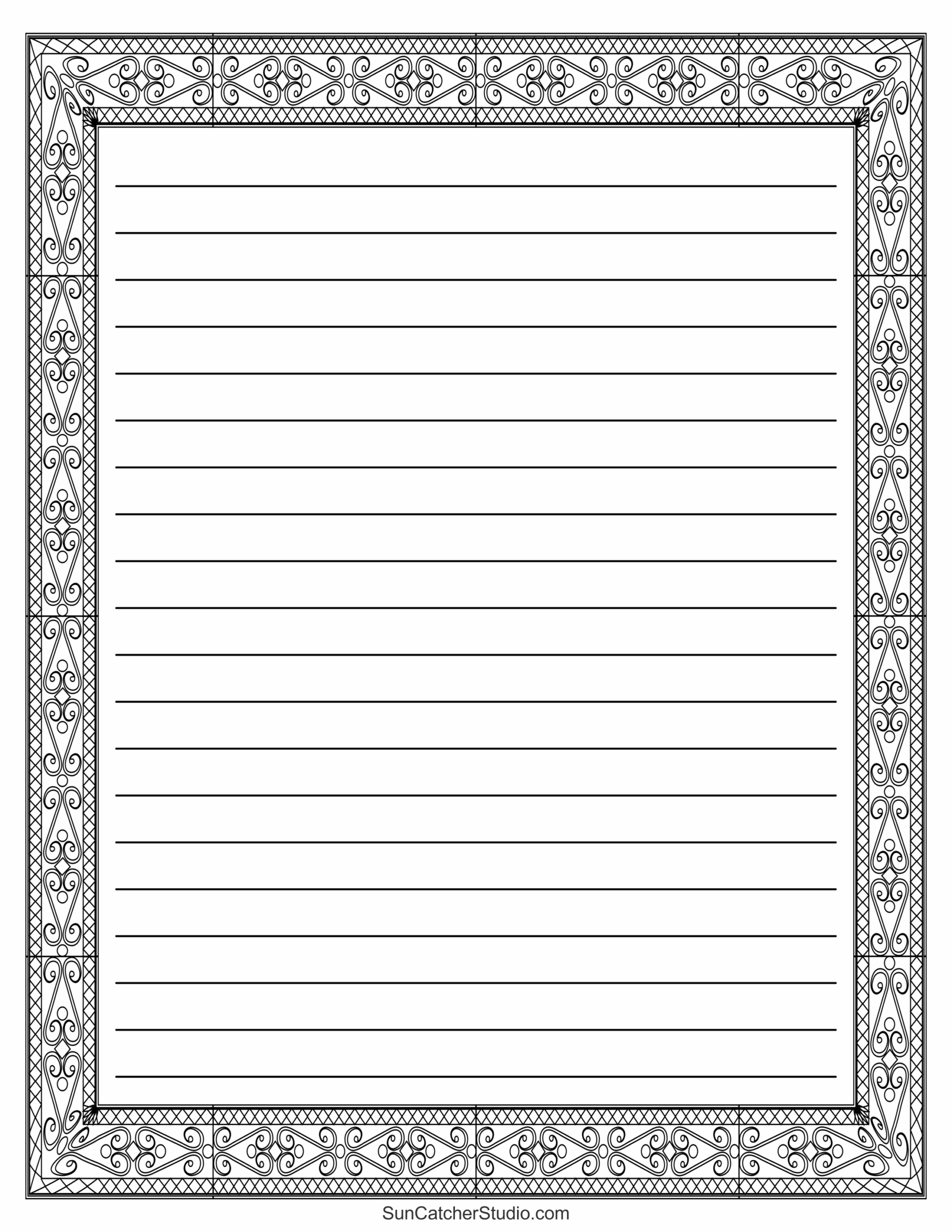 Free Printable Stationery And Lined Letter Writing Paper Free Printables Monograms Design Tools Patterns U0026 DIY Projects