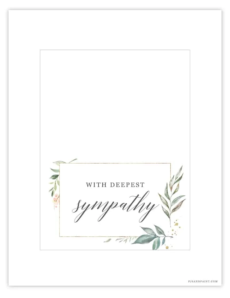 Free Cards Printable Sympathy