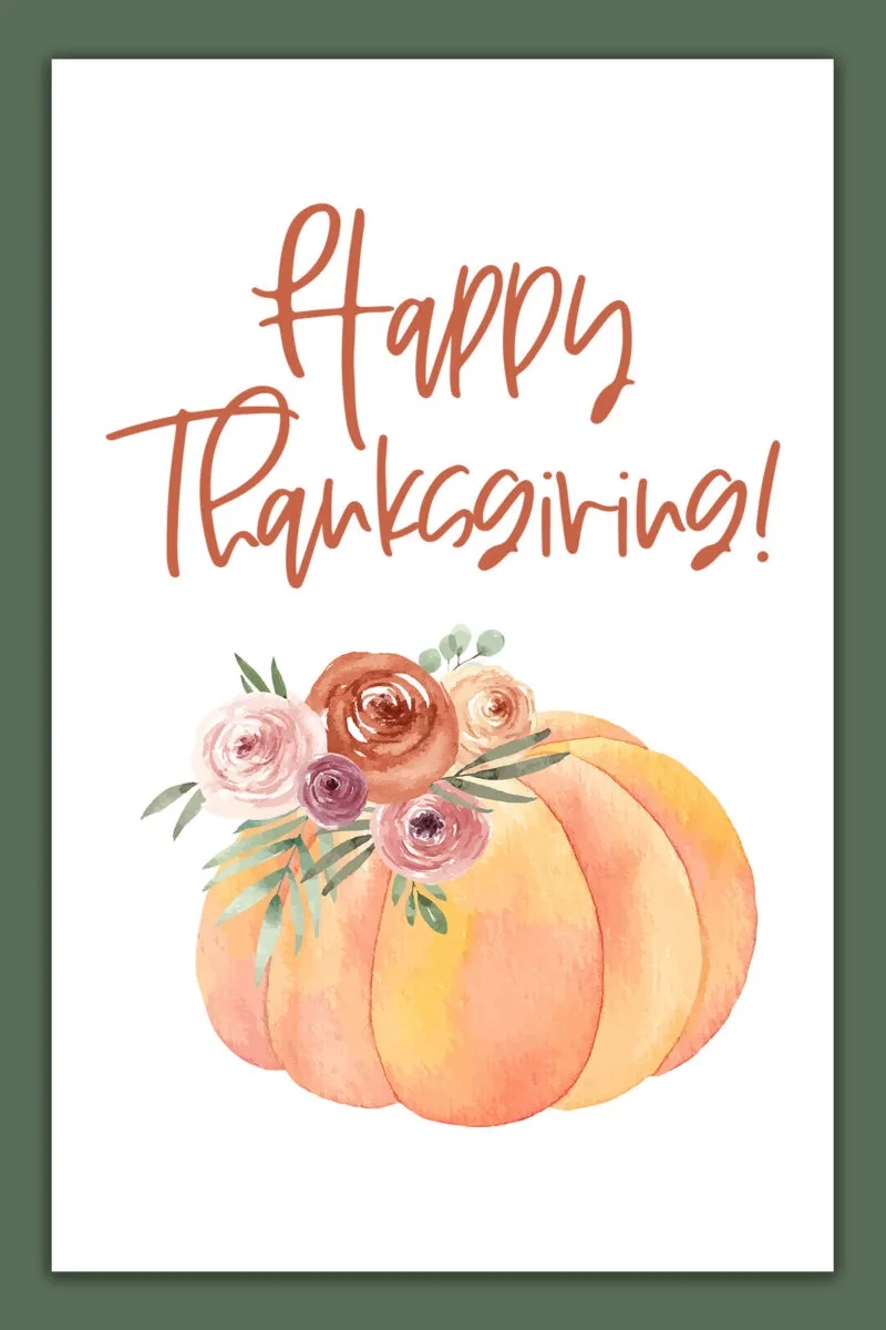 Free Thanksgiving Printable Cards