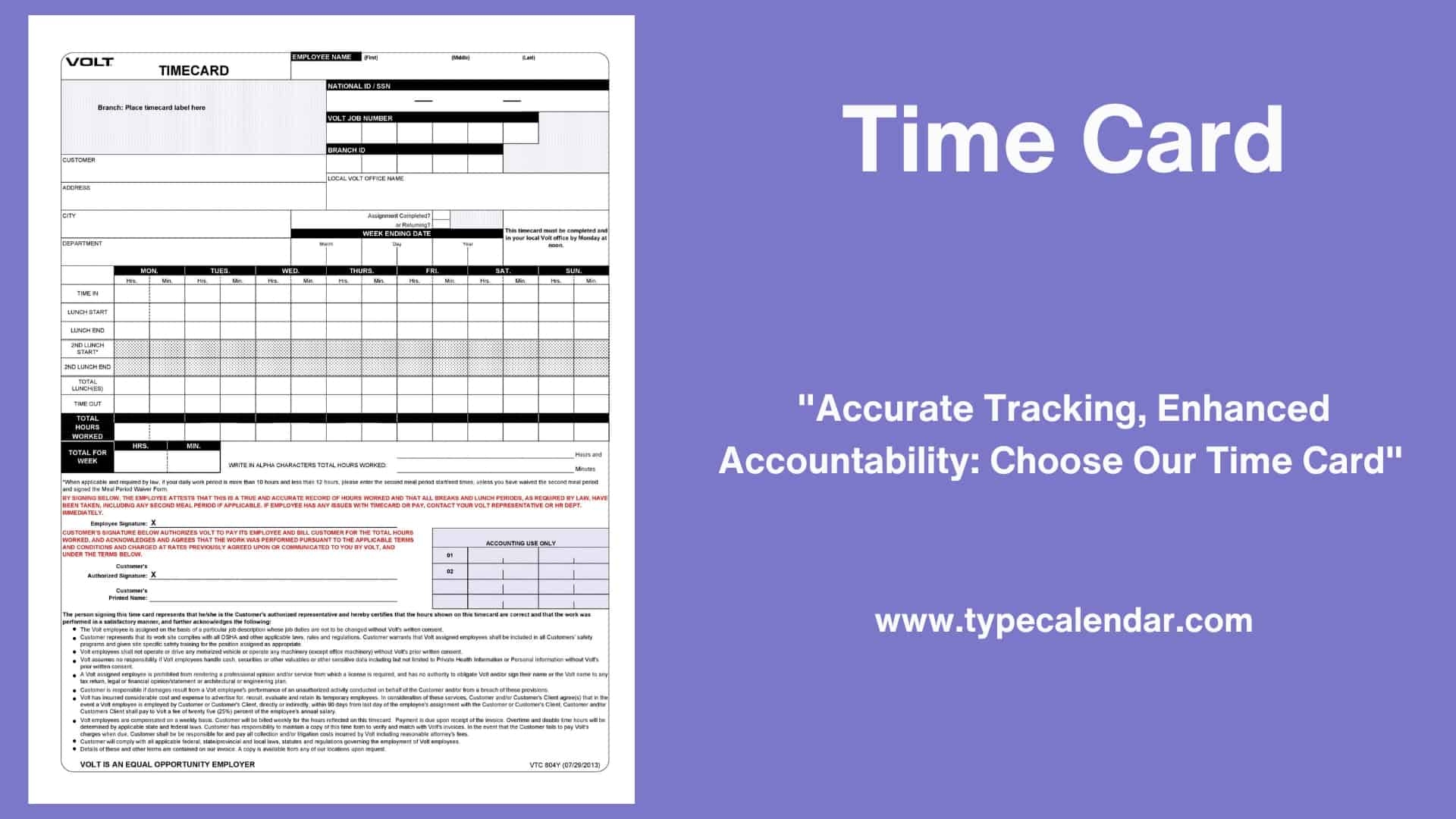 Free Printable Time Card Templates Excel Google Sheets Word 