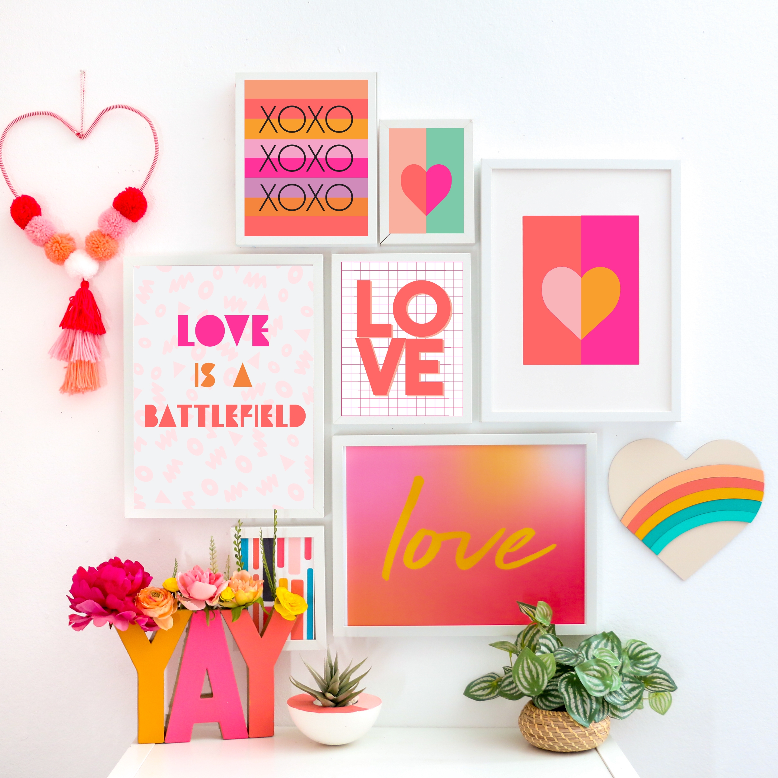 Free Printable Valentines Decorations
