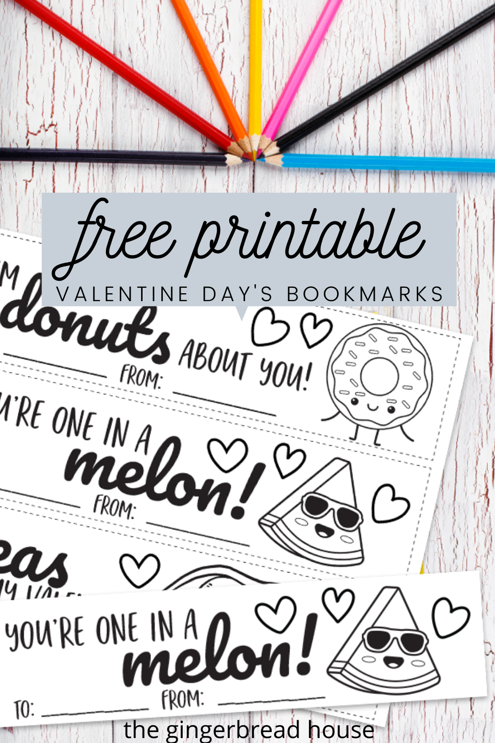 Free Printable Valentine s Day Bookmarks The gingerbread house co uk