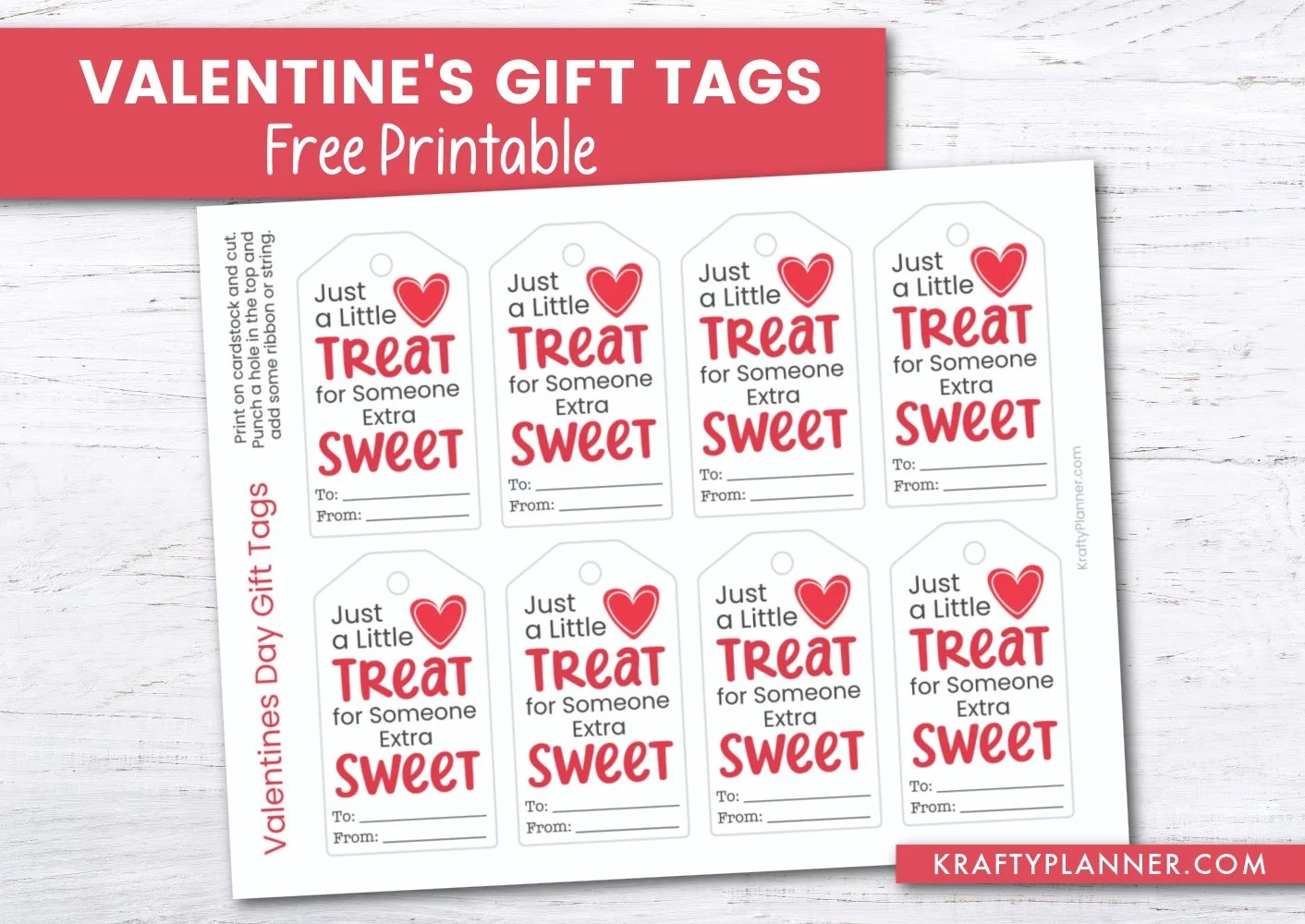 Free Printable Valentine s Day Gift Tags For Someone Extra Sweet Krafty Planner