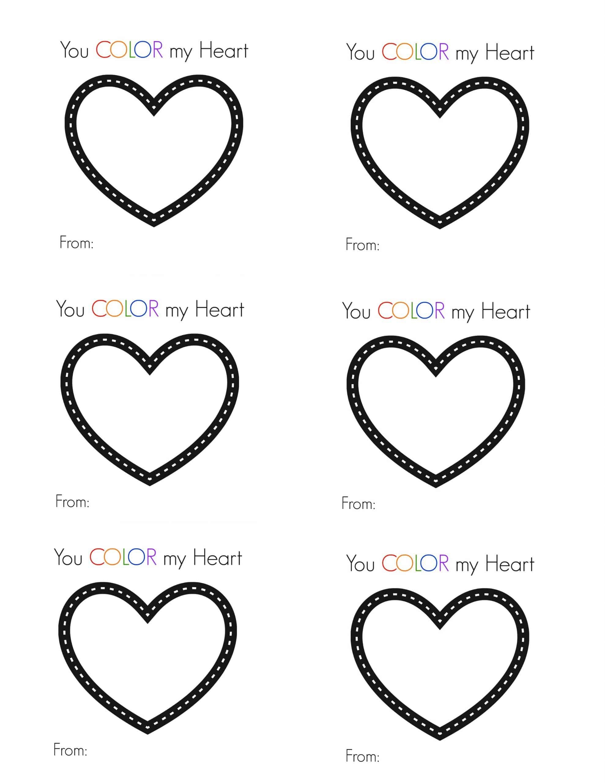 Valentines Card Printable Free