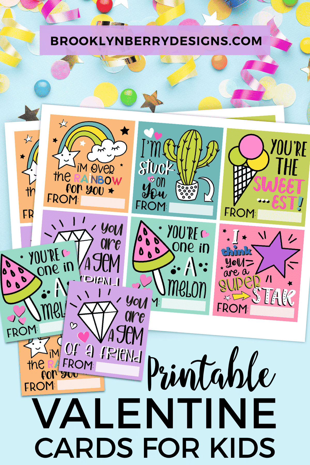 Free Printable Valentine Cards Templates Kids