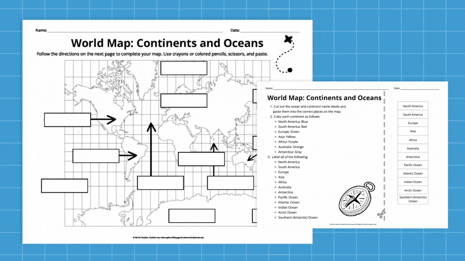 Free Printable World Map Images