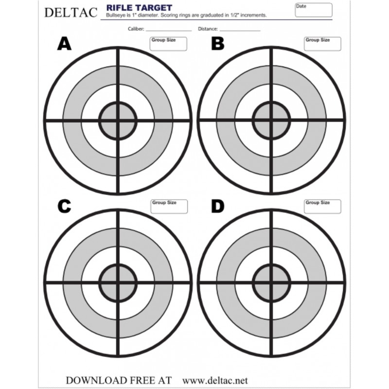 Rifle Targets Printable Free