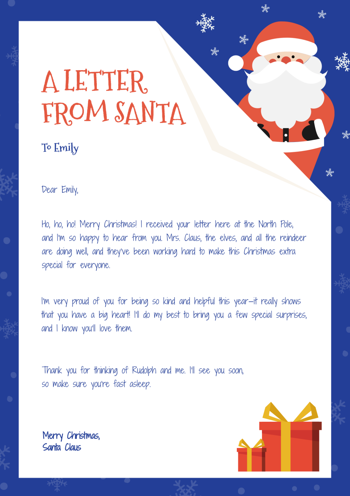 Free Santa Letter Templates Editable And Printable