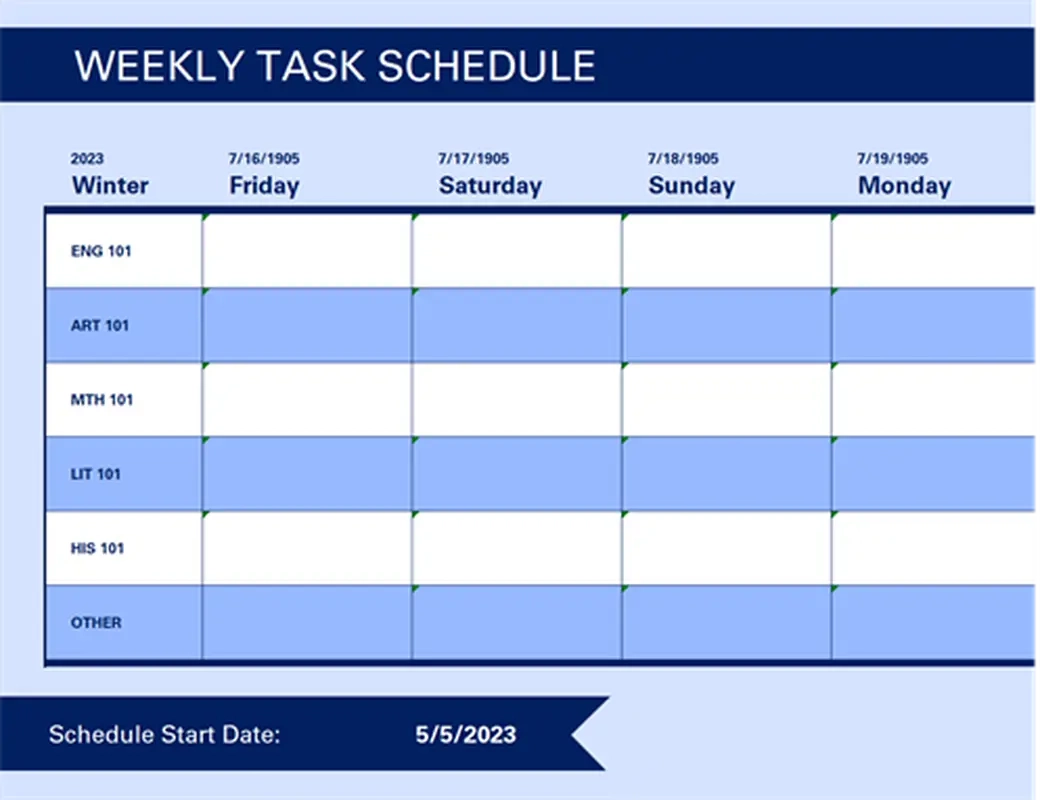 Free Printable Daily Planner Template Excel