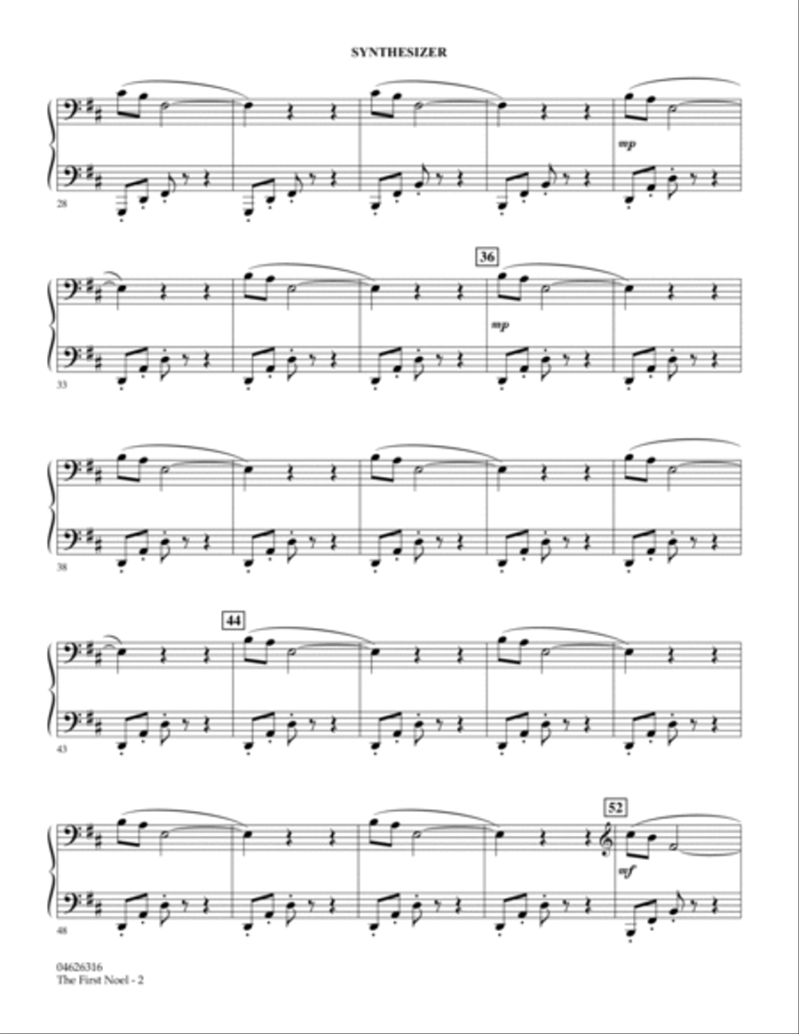 Free Printable Sheet Music Keyboard