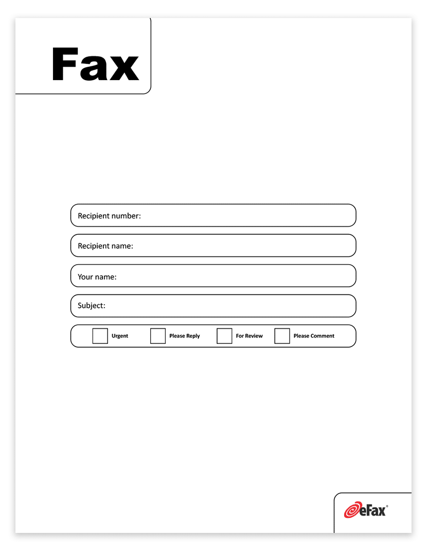 Free Blank Fax Cover Sheet Printable Pdf