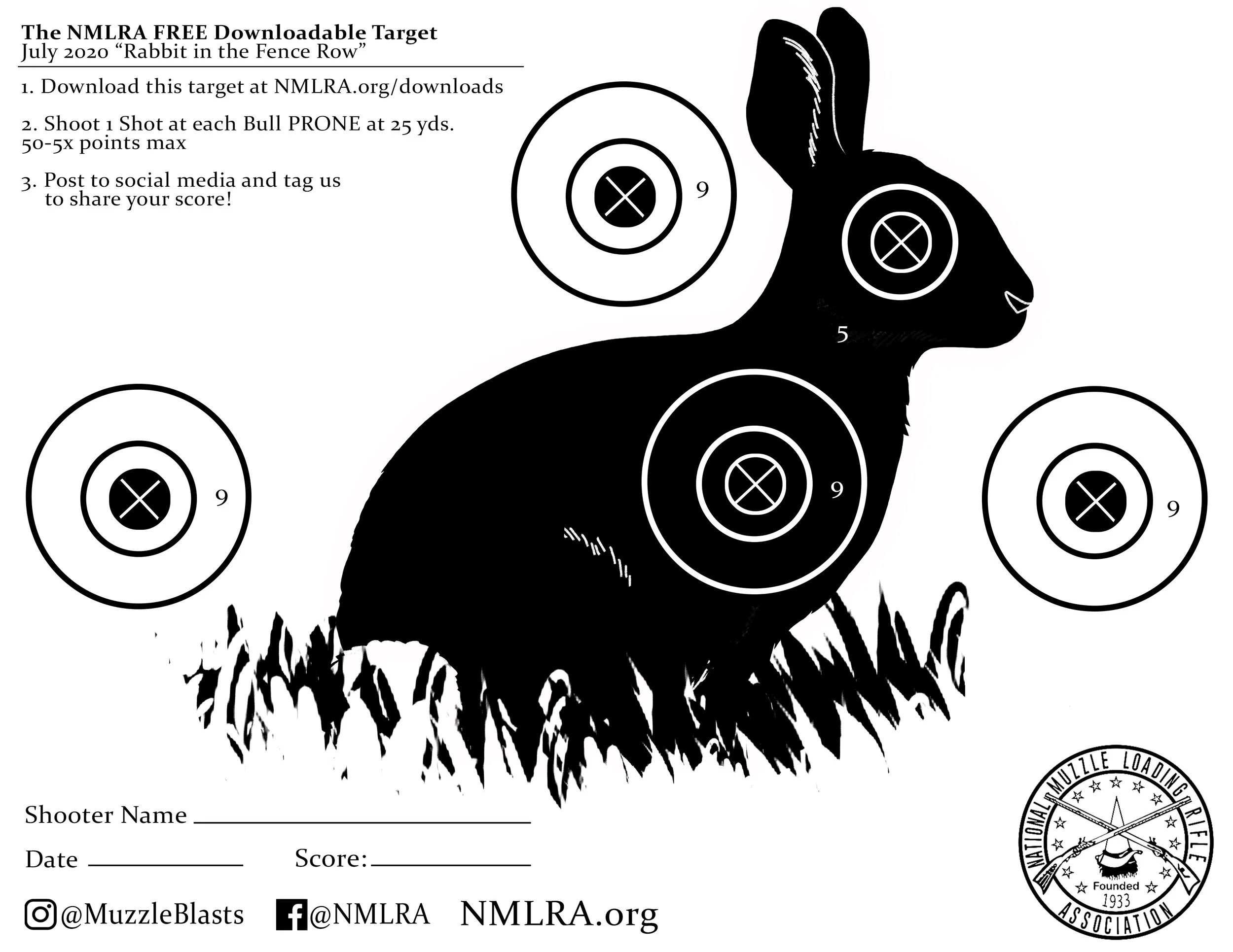 Free Targets From The NMLRA The NMLRA