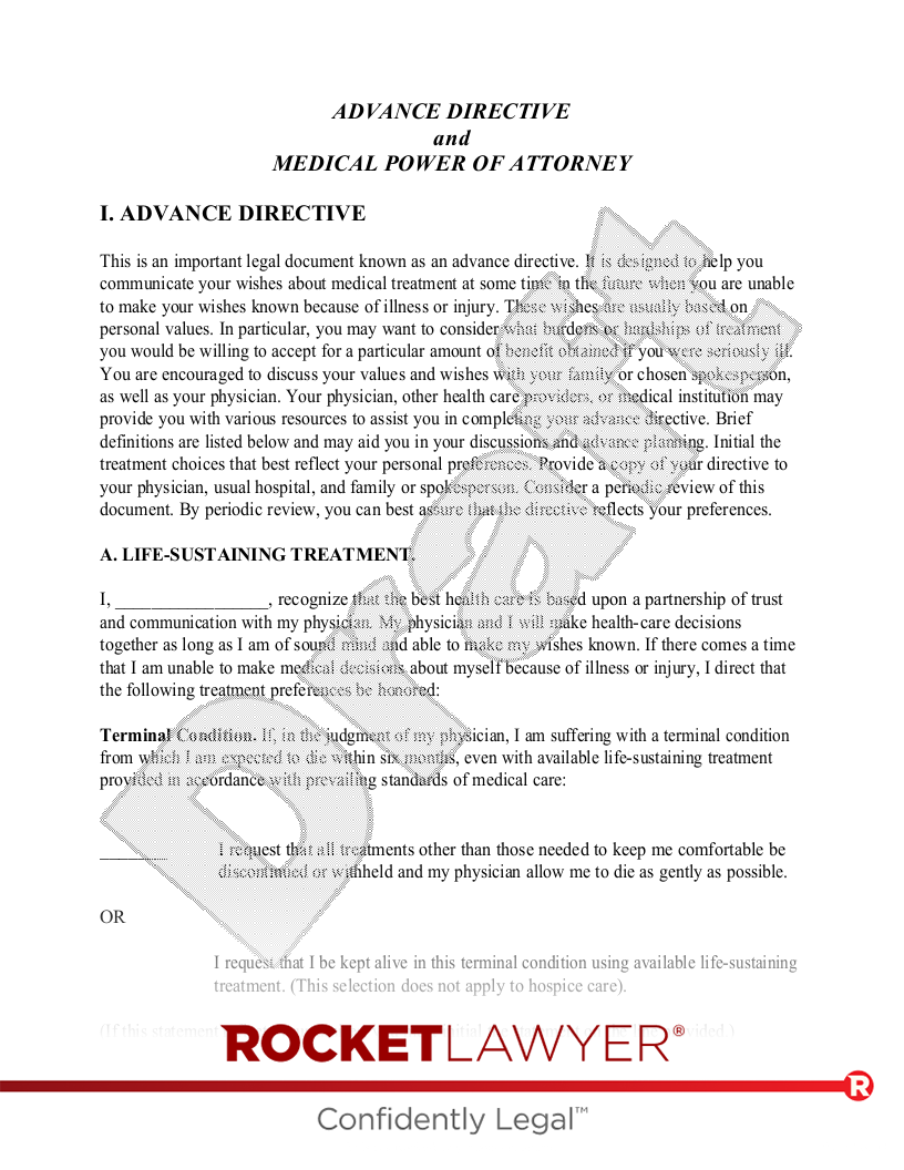 Free Texas Living Will Template FAQs Rocket Lawyer