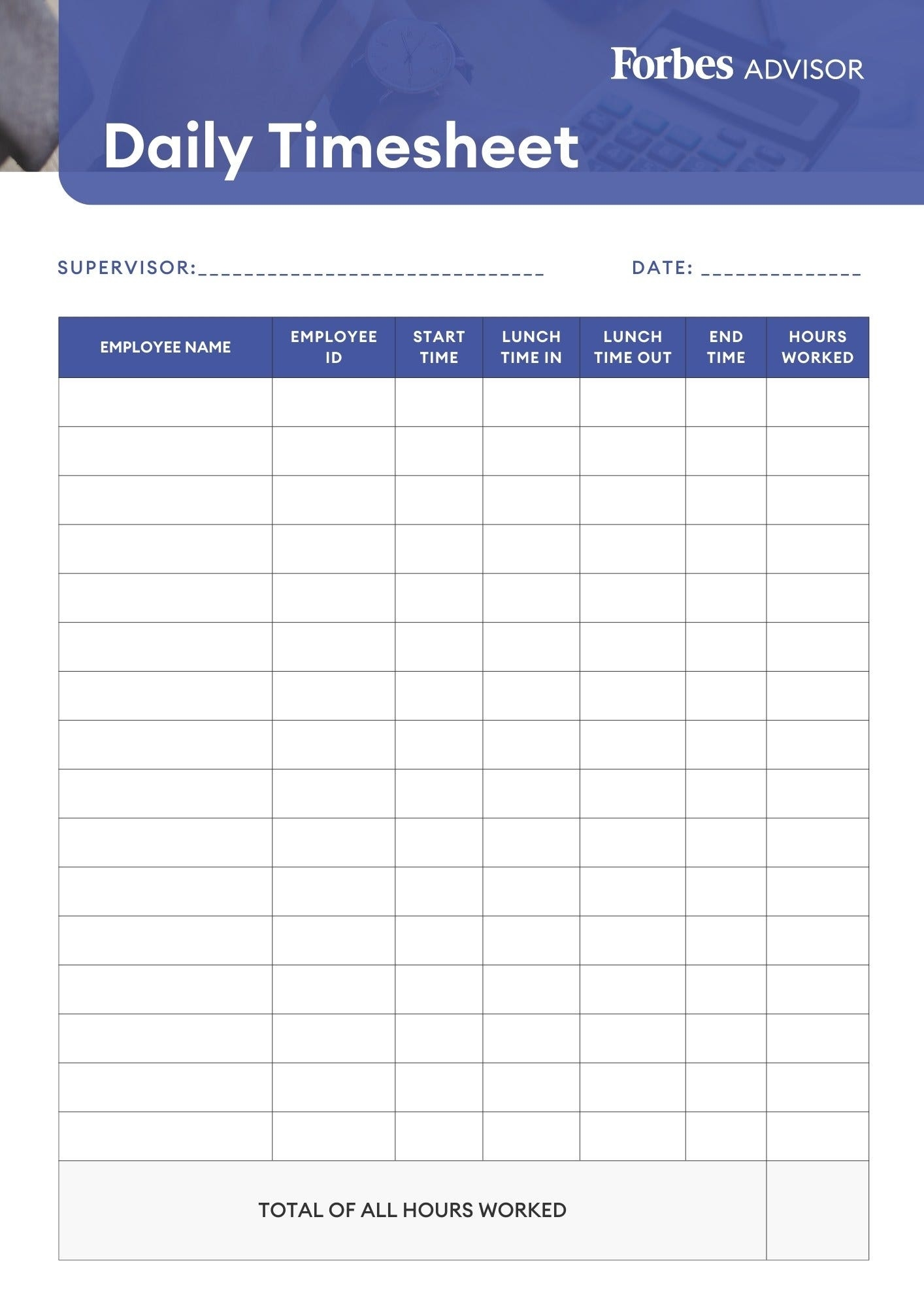 Free Time Sheet Template 2024 Guide Forbes Advisor Worksheets Library