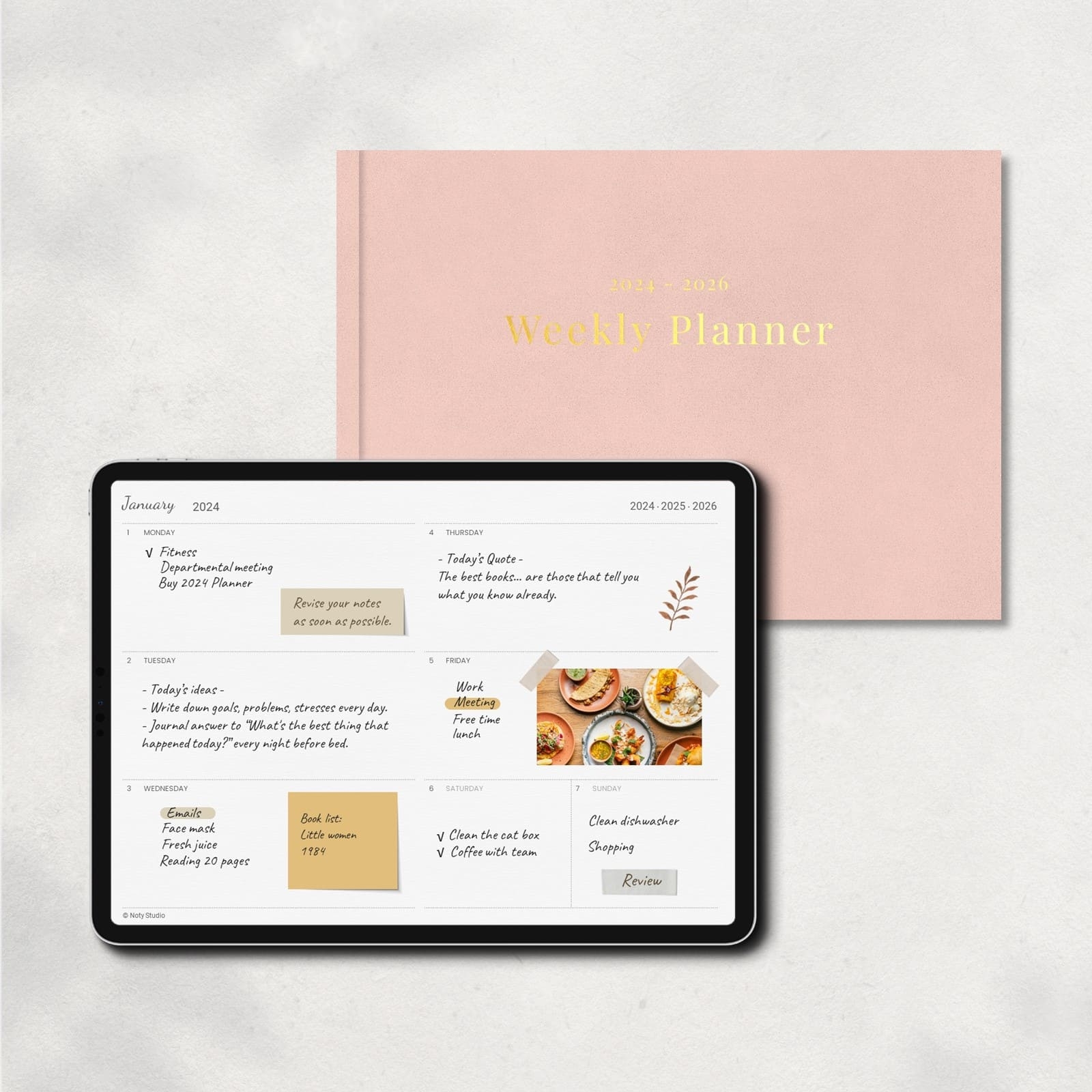 Free Weekly Planner Template For 2024 2026 Noty Studio