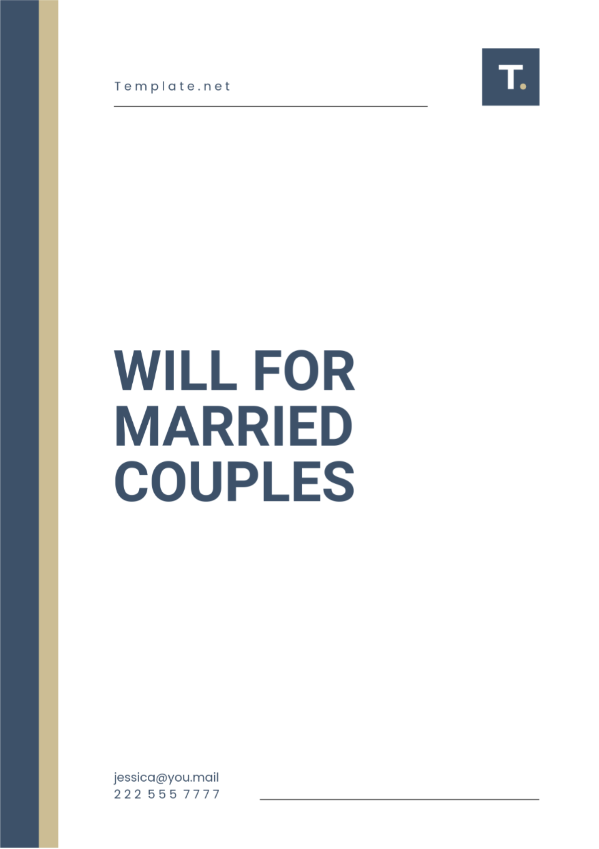 Free Will For Married Couples Template To Edit Online