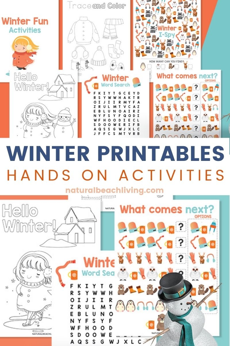 Free Winter Printables For Preschool And Kindergarten Natural Beach Living