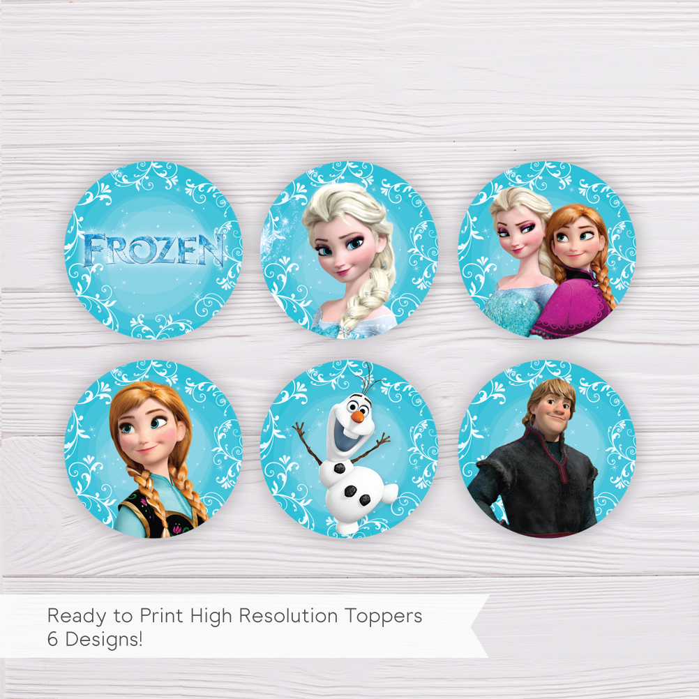 Free Printable Frozen Cupcake Toppers