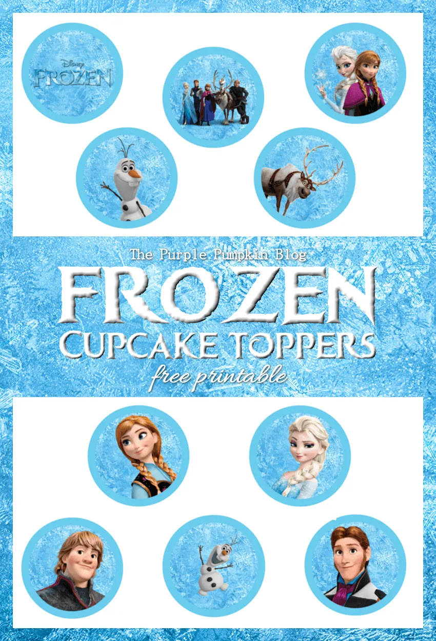 Frozen Cupcake Toppers Free Printable 