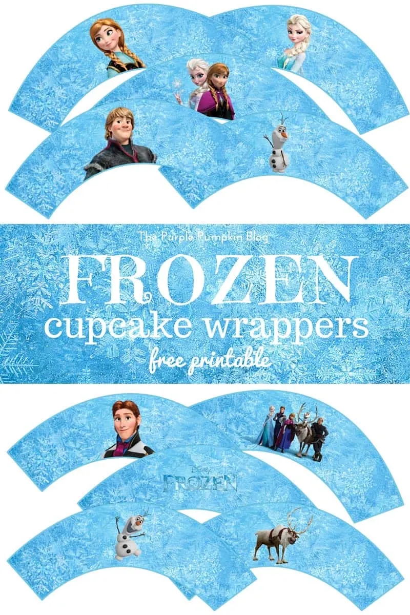 Frozen Cupcake Wrappers Free Printables