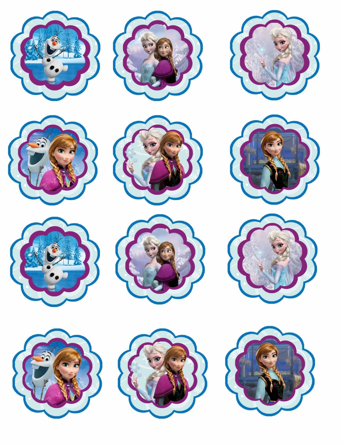 Frozen Free Printable Toppers Oh My Fiesta In English