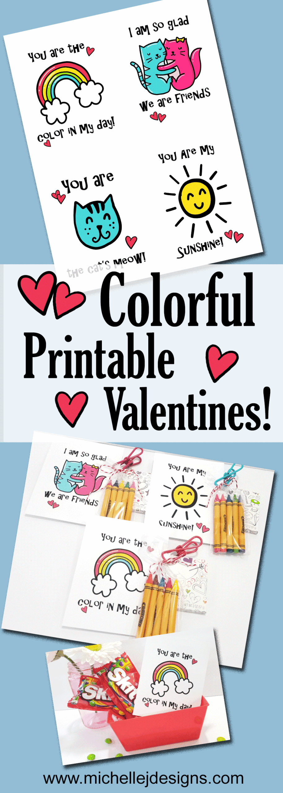 Fun And Colorful Valentines To Give To Kids Or Adults