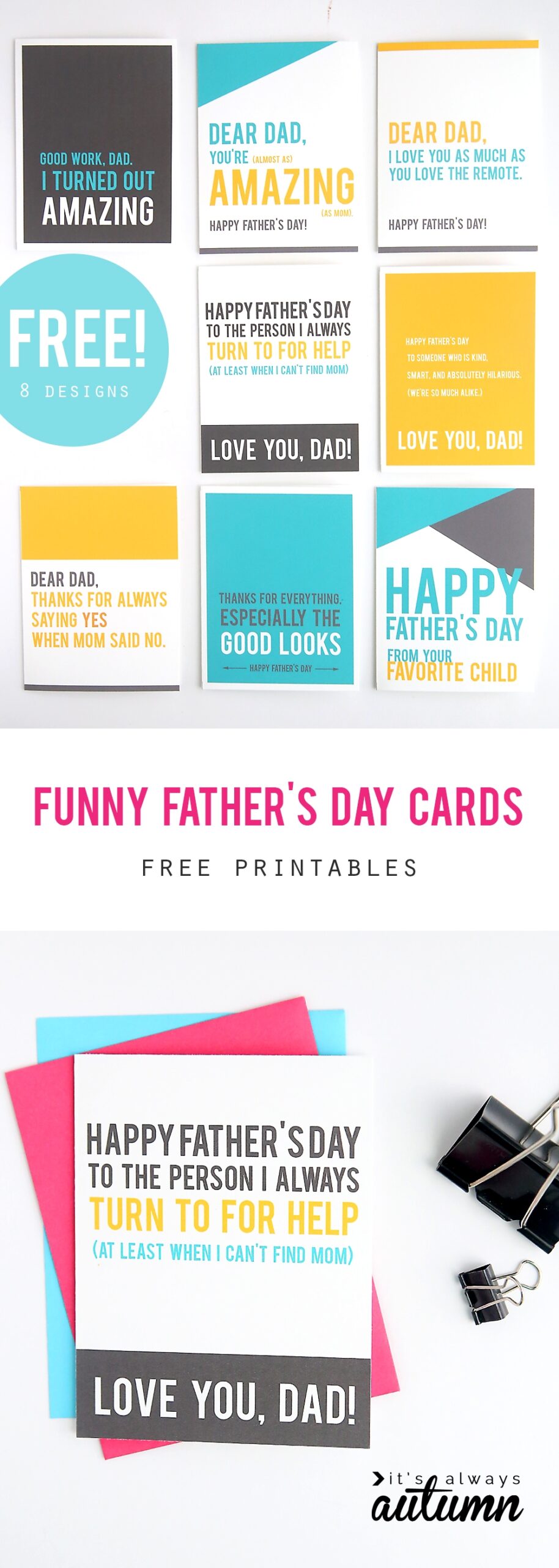 FUNNY Father s Day Cards You Can Print At Home It s Always Autumn