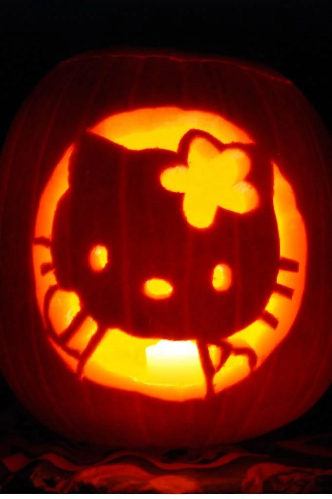 Gemmy Hello Kitty Pumpkin Carving Kit 3 Tools And 6 Patterns Walmart
