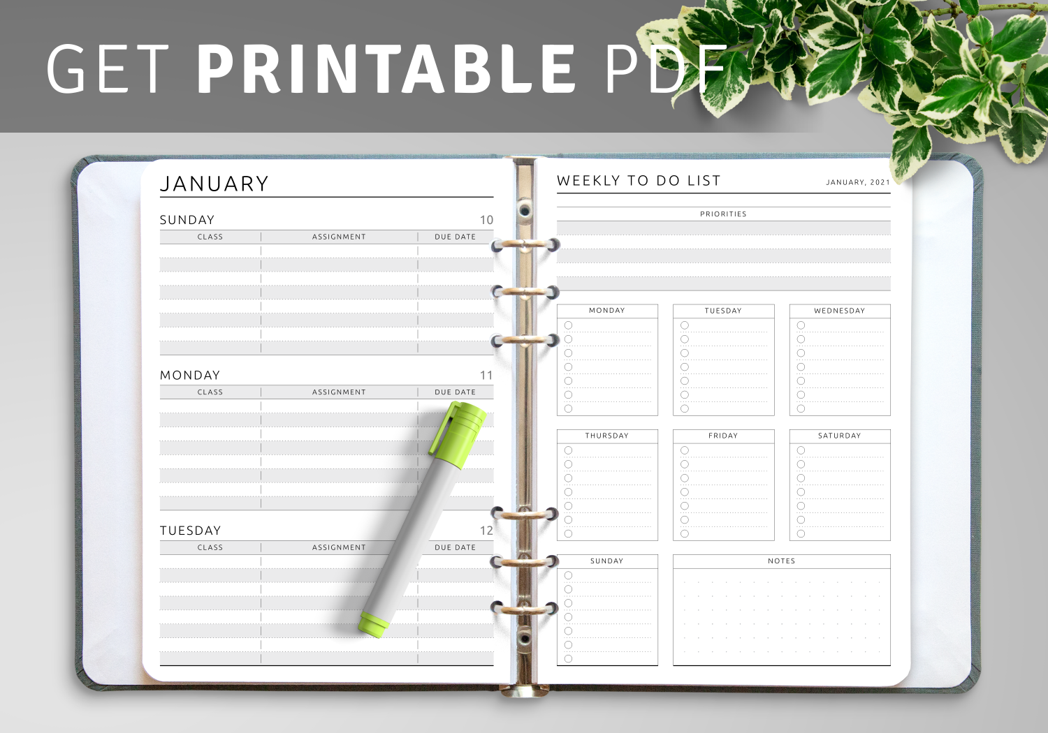 Free Happy Planner Printables