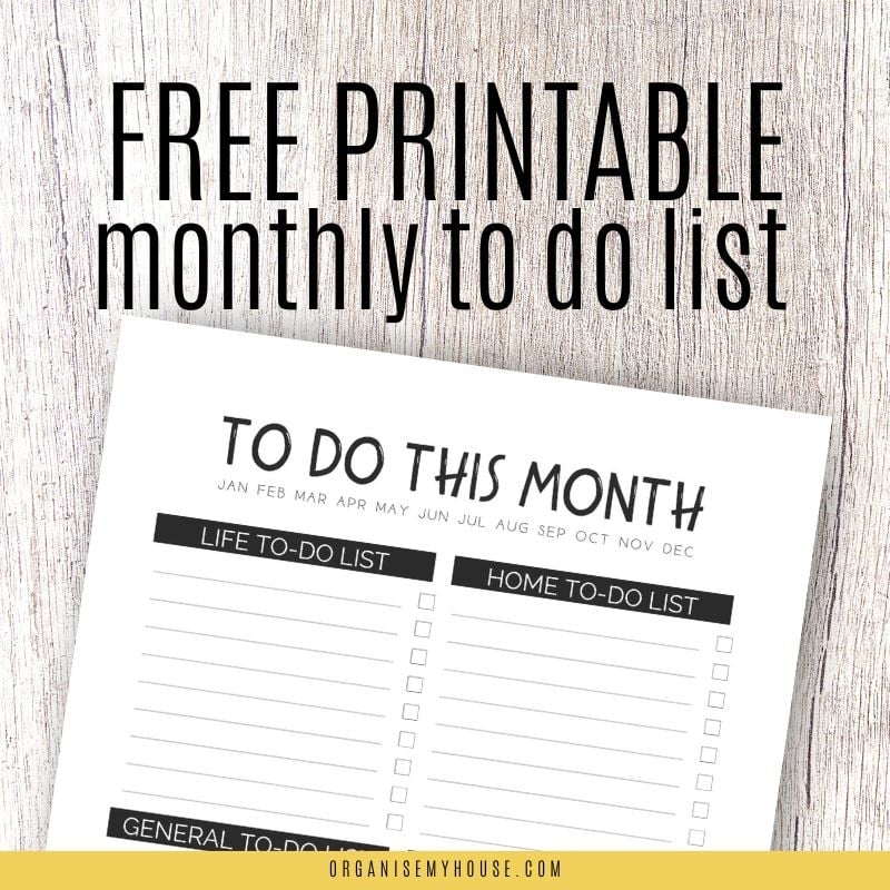 Free Printable To Do Checklist Template