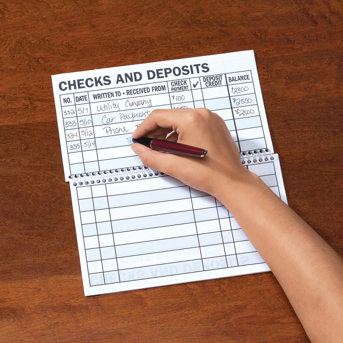 Giant Print Check Register Personal Checkbook Register StarCrest