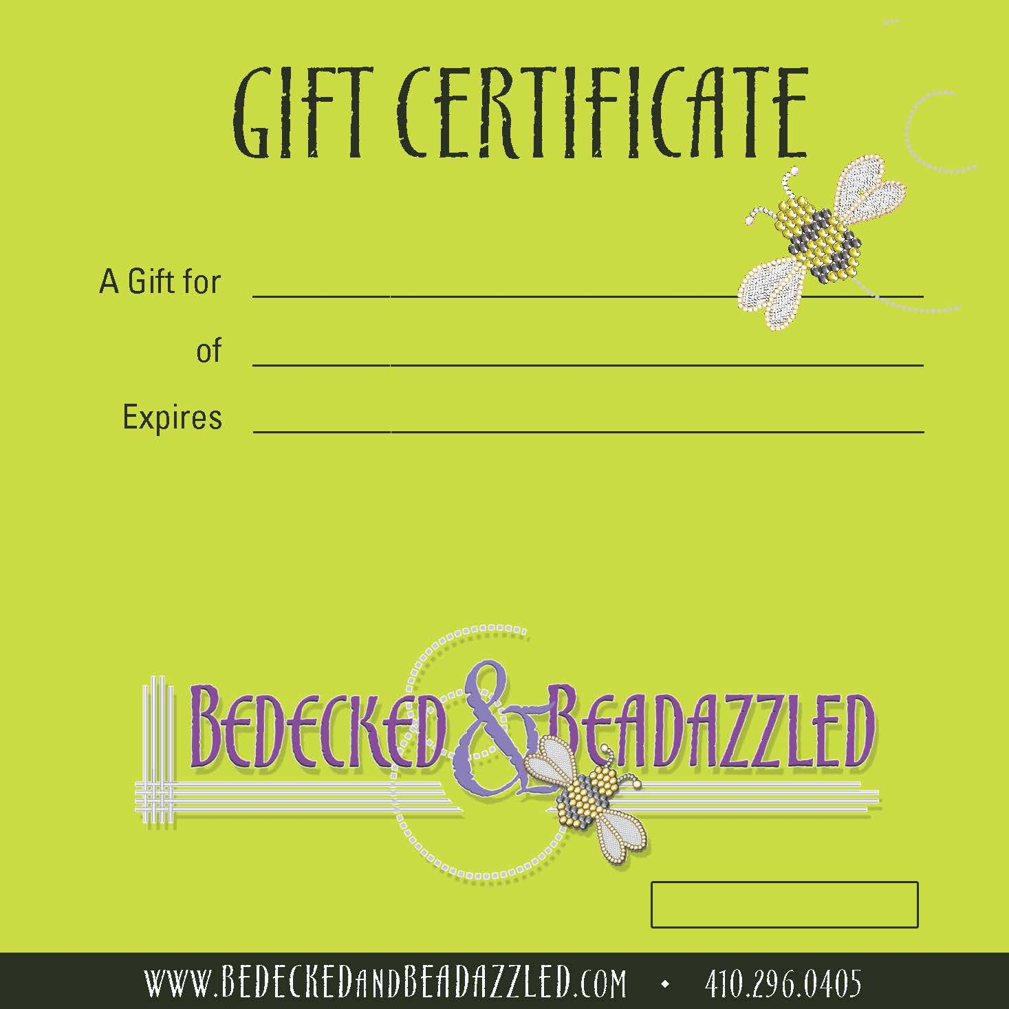 Free Printable Gift Certificates Online