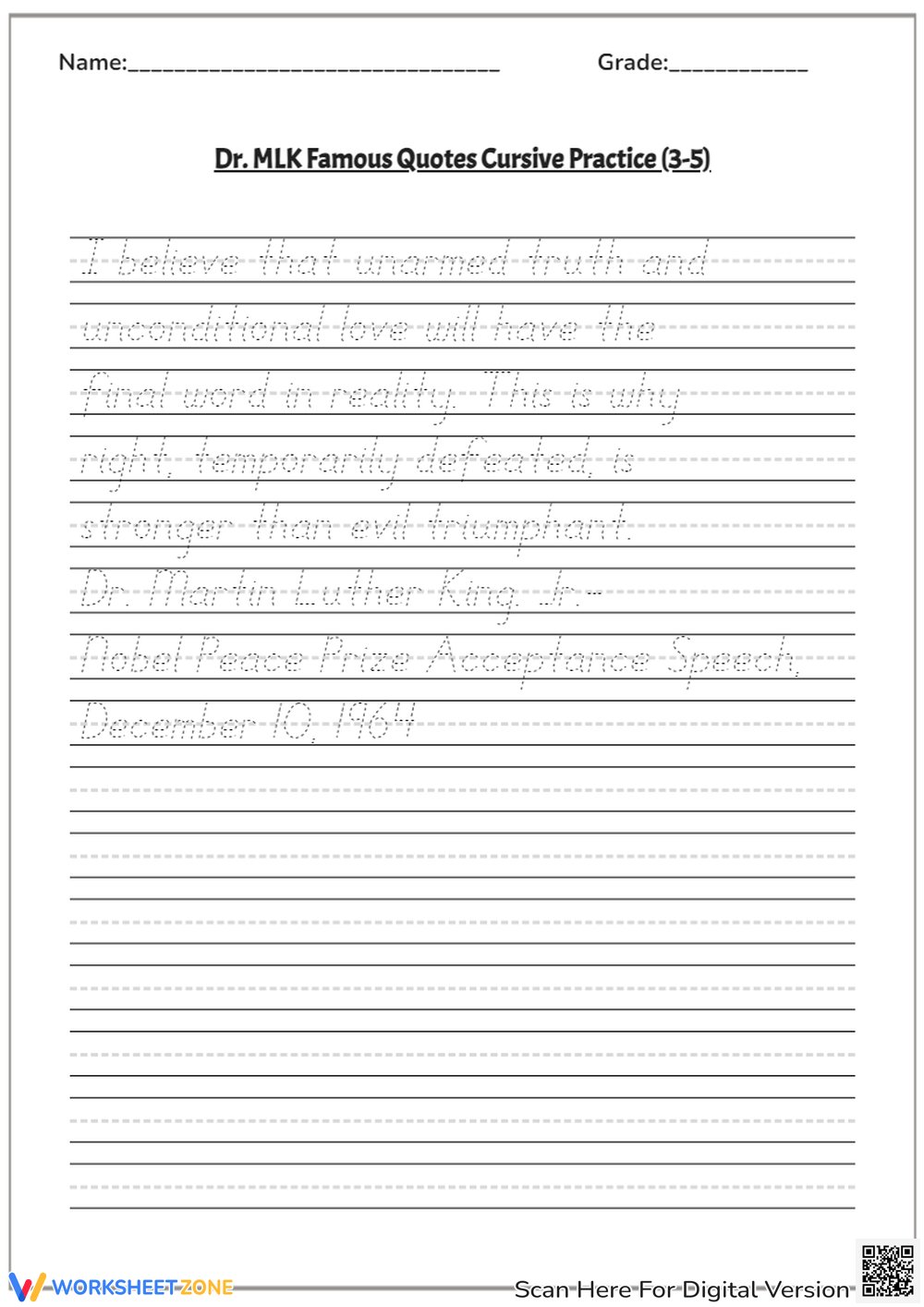 Grade 5 Cursive Worksheets Printable