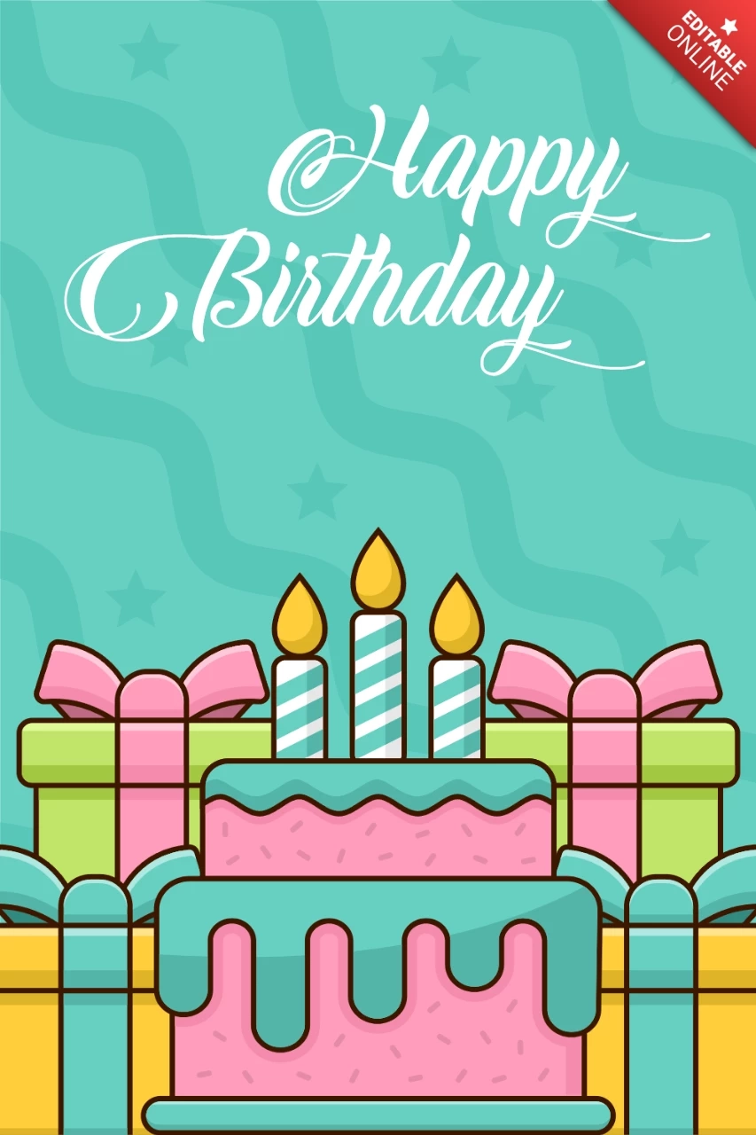 Happy Birthday Card Template Free Design Template