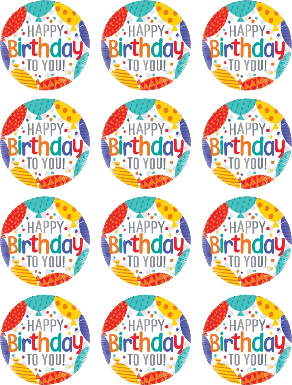 Happy Birthday To You Cupcake Toppers Shore Cake Supply