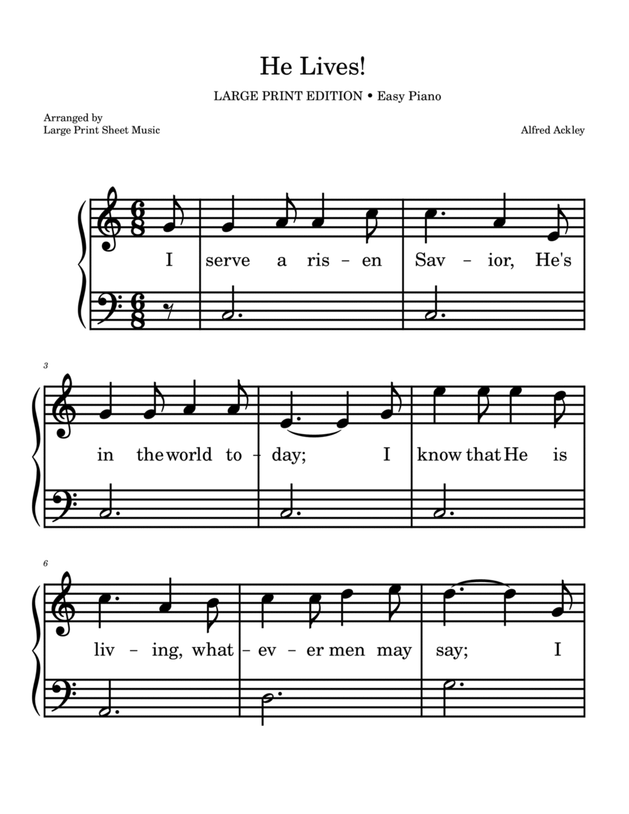 Free Printable Sheet Music For Piano Hymns