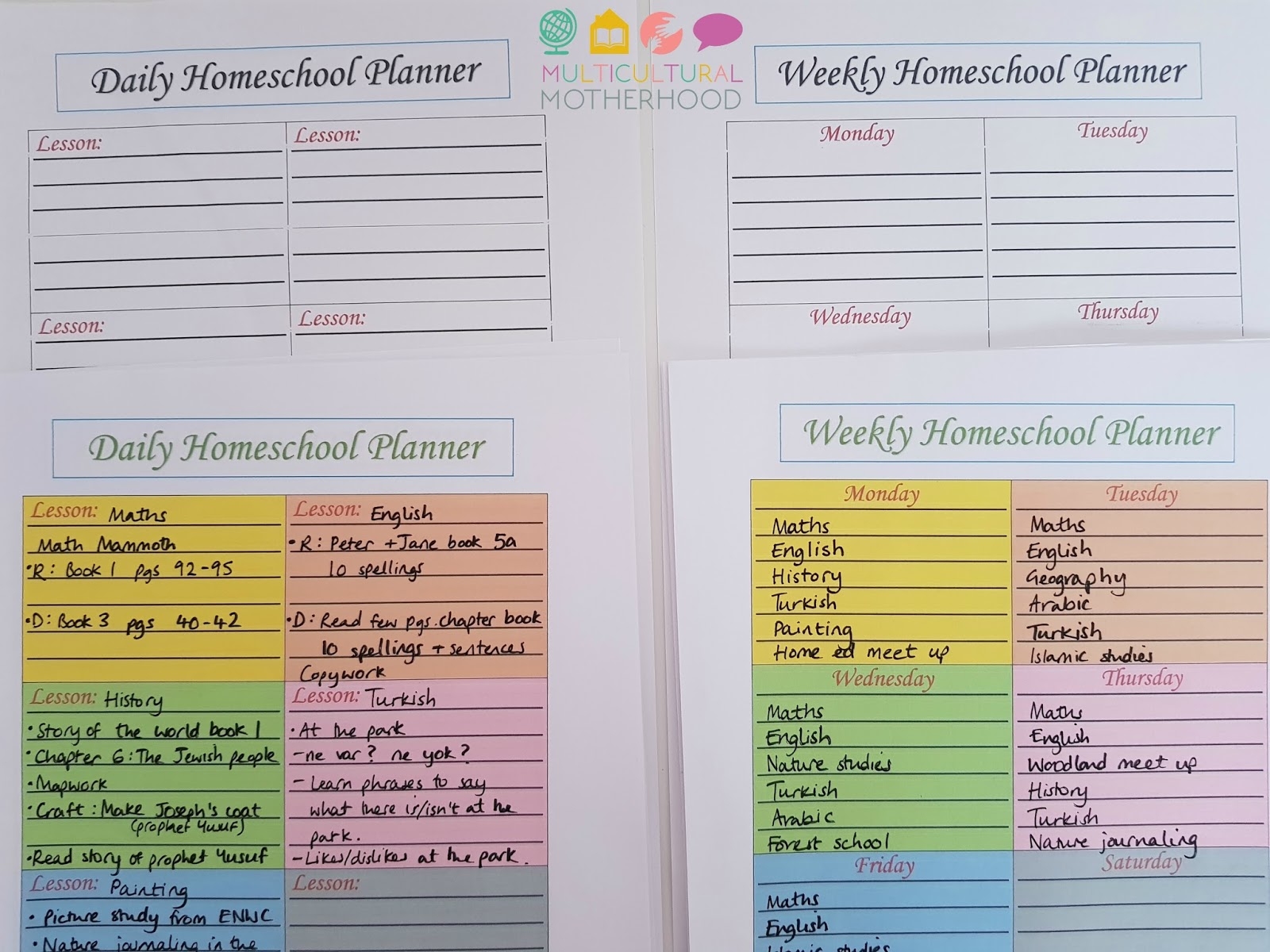 Free Homeschool Planner Printables