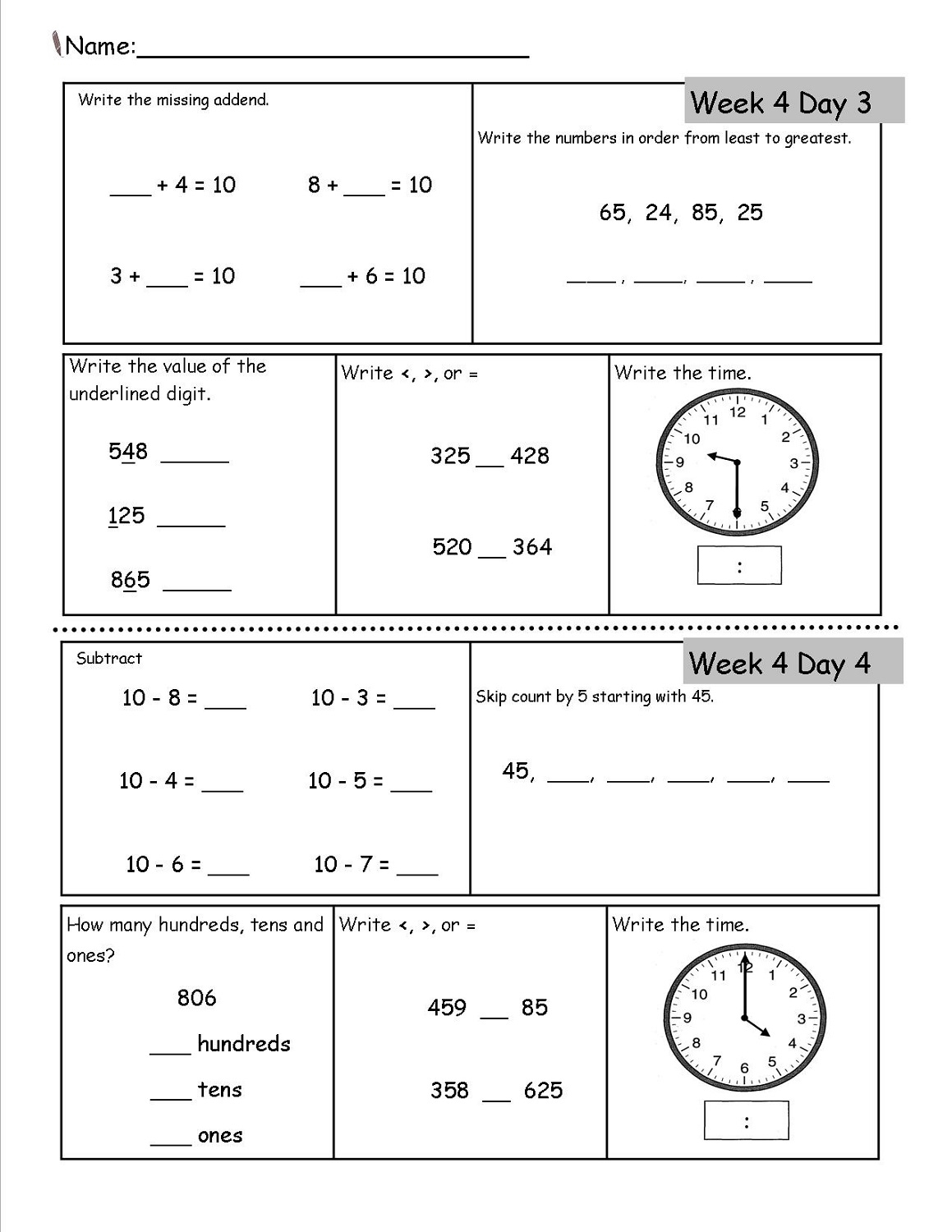 Homeschool Worksheets Free Printables In All Subjects Levels Worksheets Library