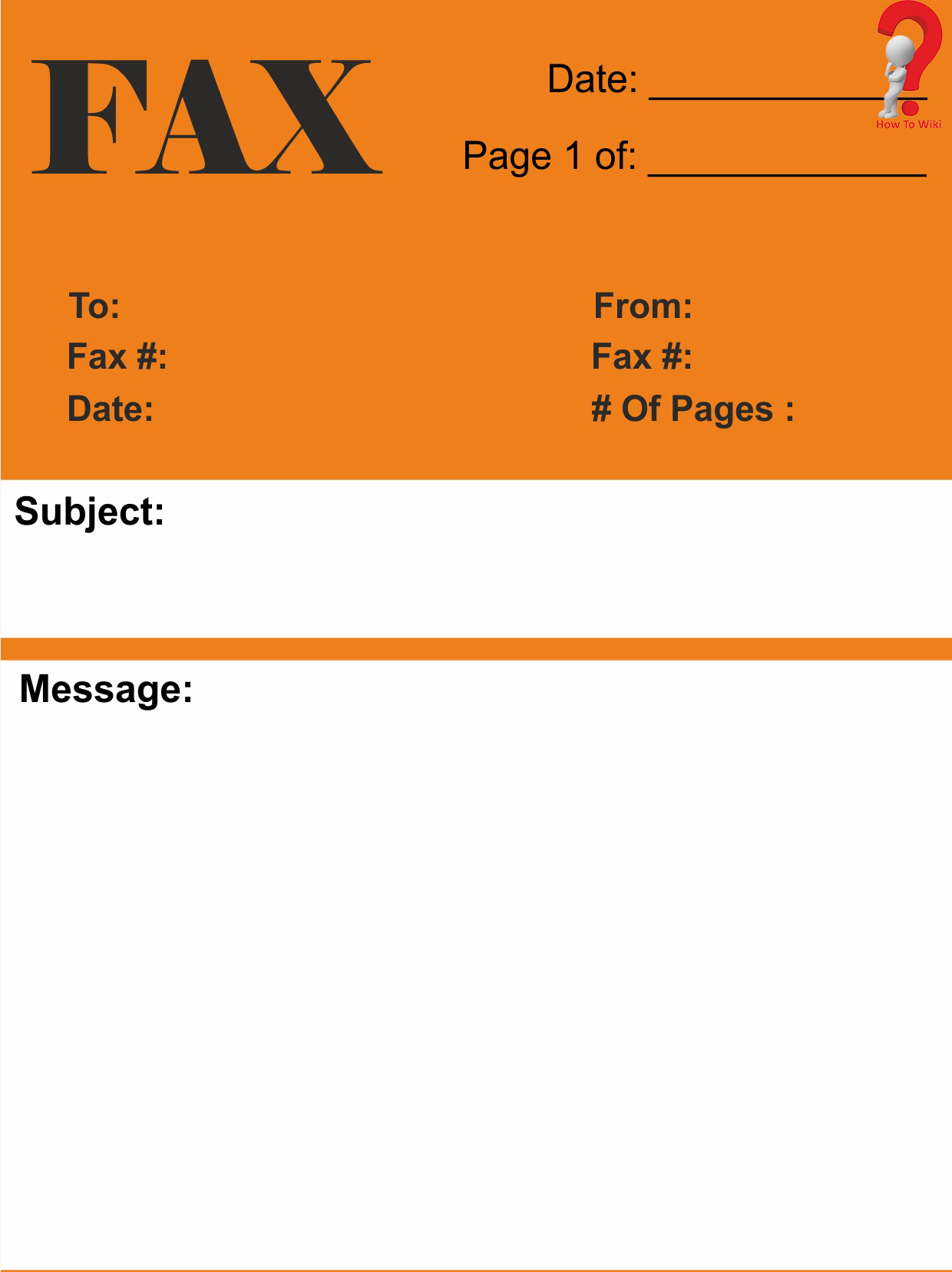 Free Printable Fax Cover Sheet Word