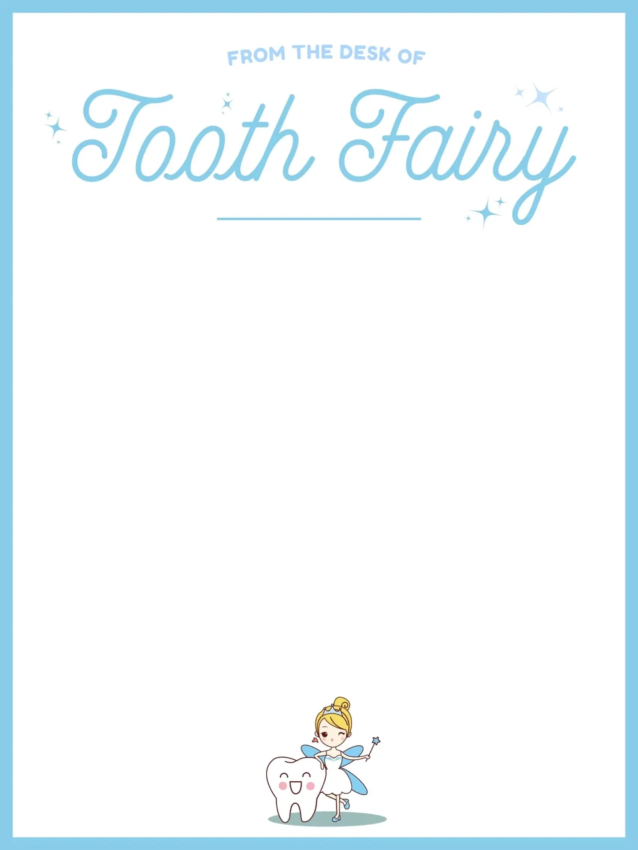 Instant AI Tooth Fairy Letters Free Printable Personalized
