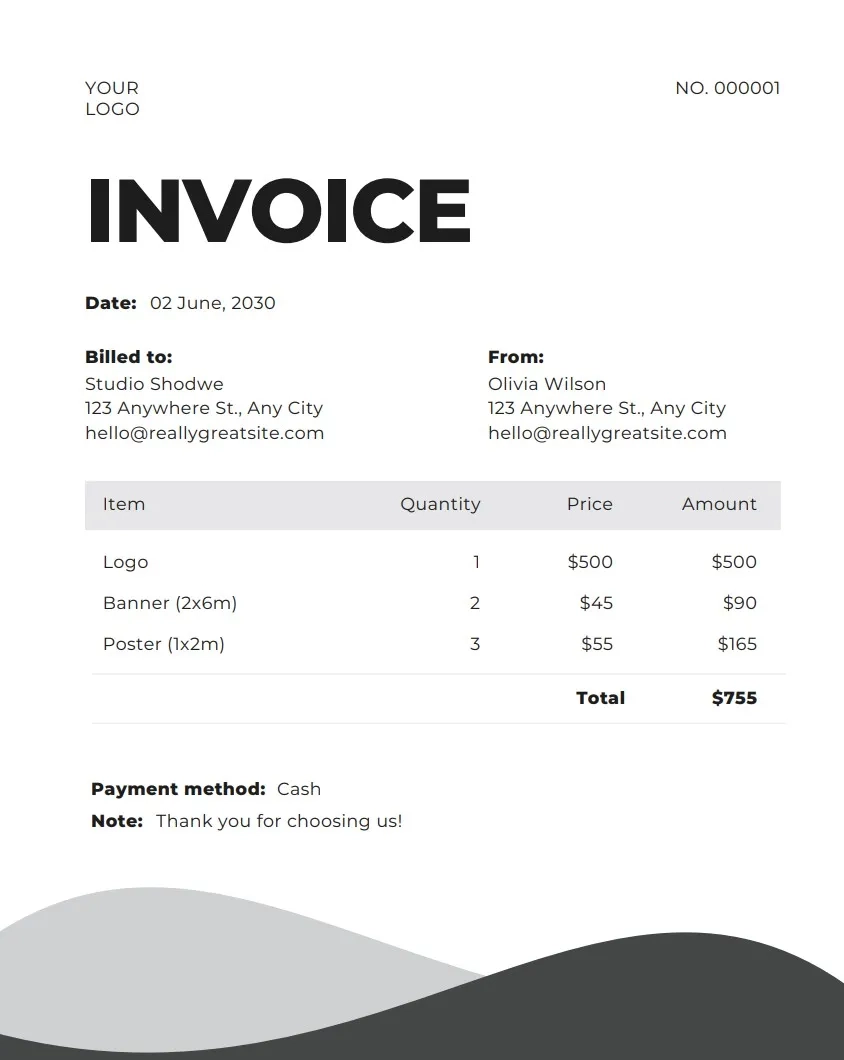 Free Printable Invoices Forms Pdf
